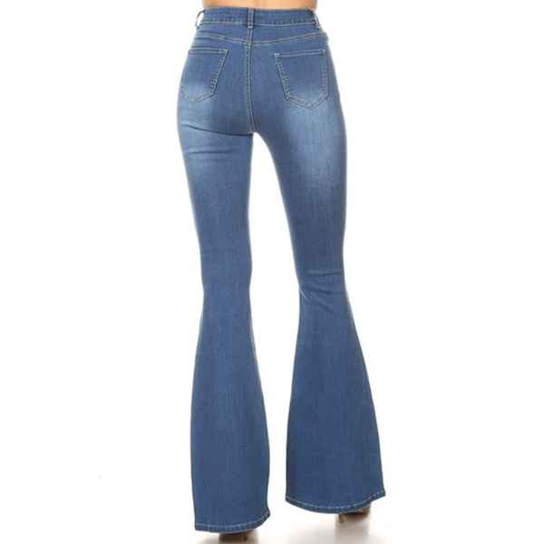Amy Super Stretch Denim Flares - Southern Roots Clothing Company