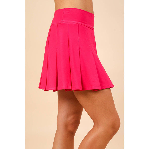 Activewear Pleated Skirt with Short Liner