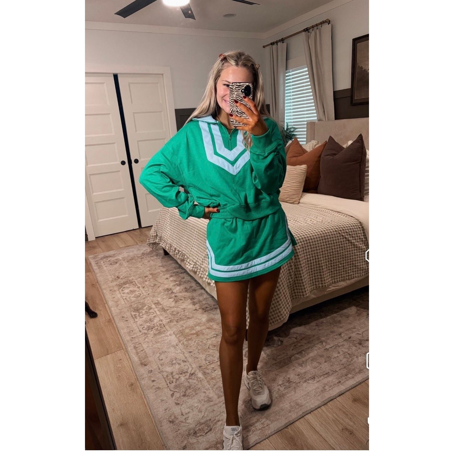 Double Line Band French Terry Pullover Sweatshirt