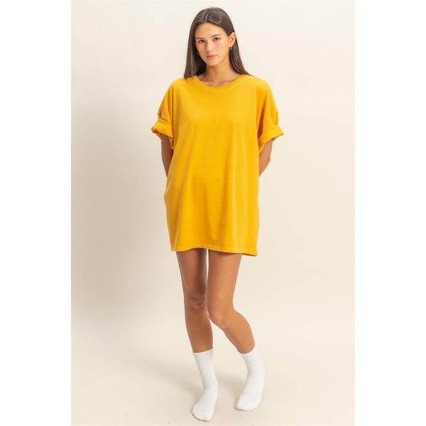 Oversized Crew Neck Top