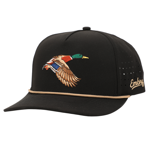 Black Golf Mallard hat