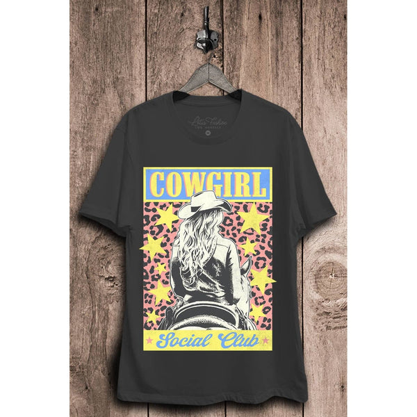 Cowgirl Social Club Graphic Top