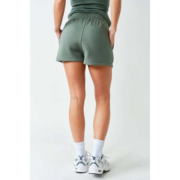 Cotton Blend Sweat Shorts