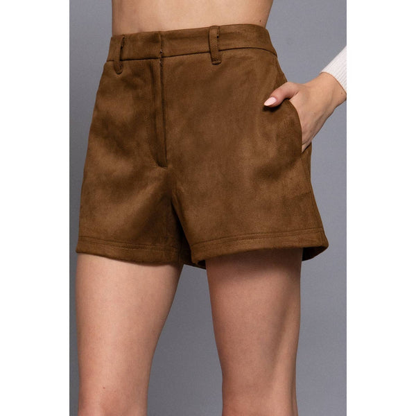 Faux Suede Shorts