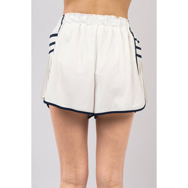 Side Pleated Detail Activewear Shorts