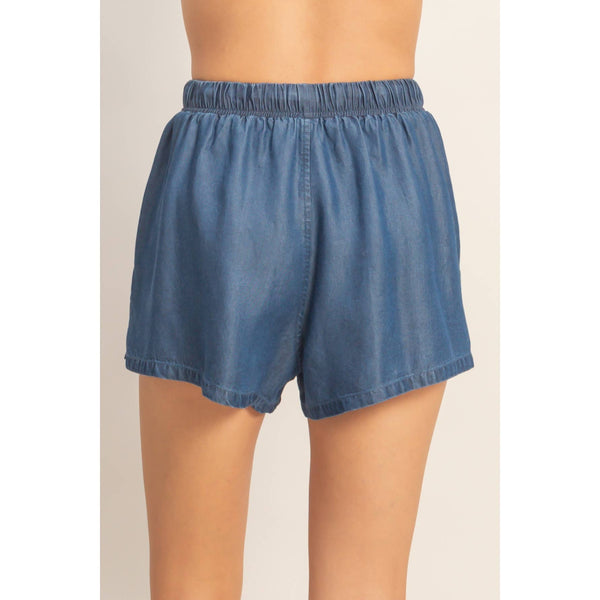 Lyocell Drawstring Shorts