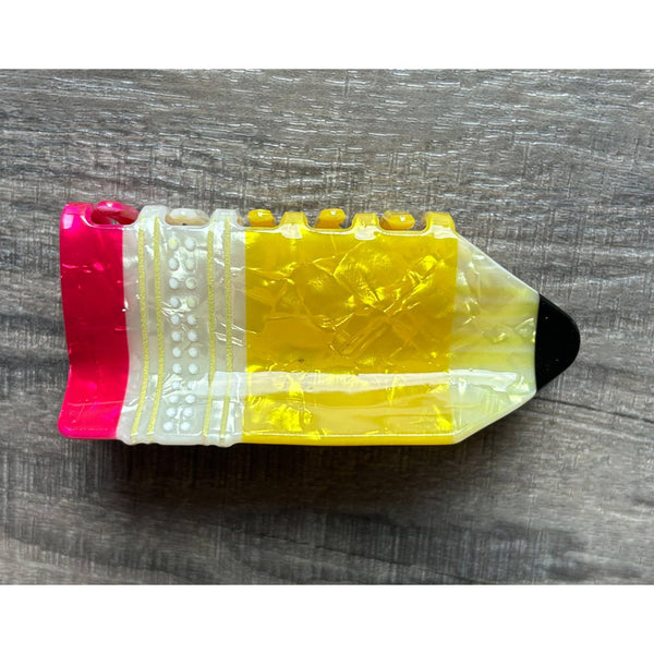 Teacher Theme Claw Hair Clip
