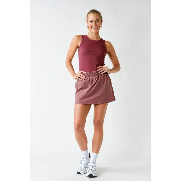 Mono B - Essential Micro-Ribbed Athleisure Tank Top