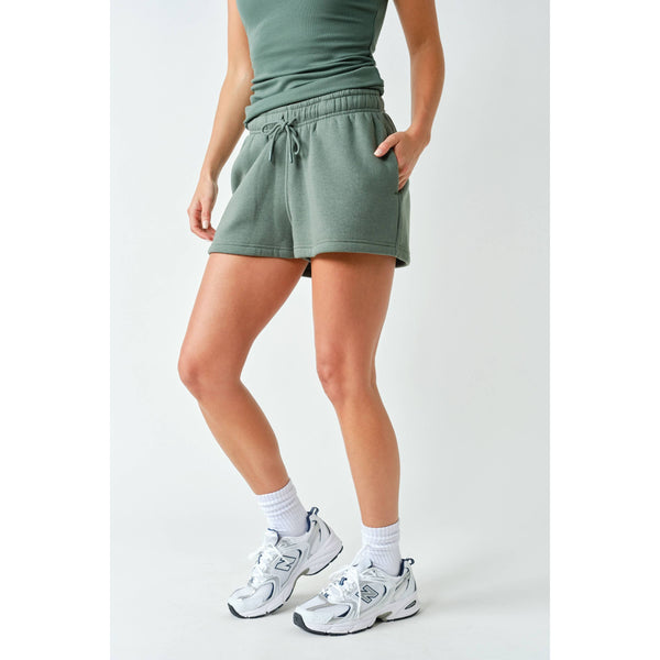 Cotton Blend Sweat Shorts