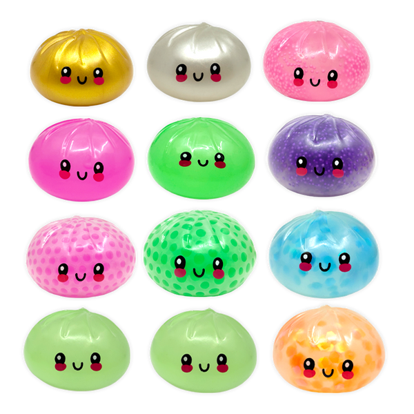 Novelty Brands - Fun Doh Mystery Dumpling Squishy Toy | 12-Piece Display