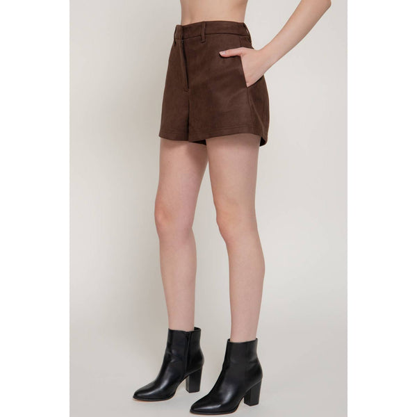 Faux Suede Shorts