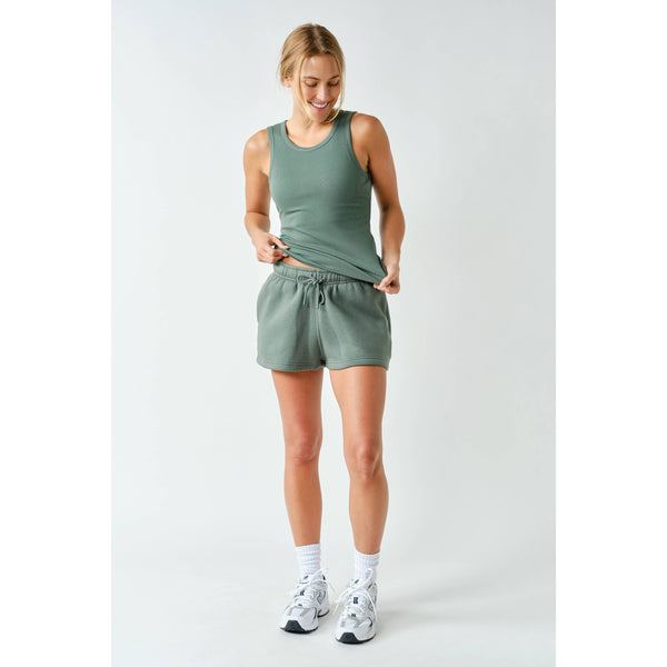Cotton Blend Sweat Shorts