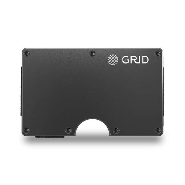 Grid Wallet - Gunmetal Aluminum