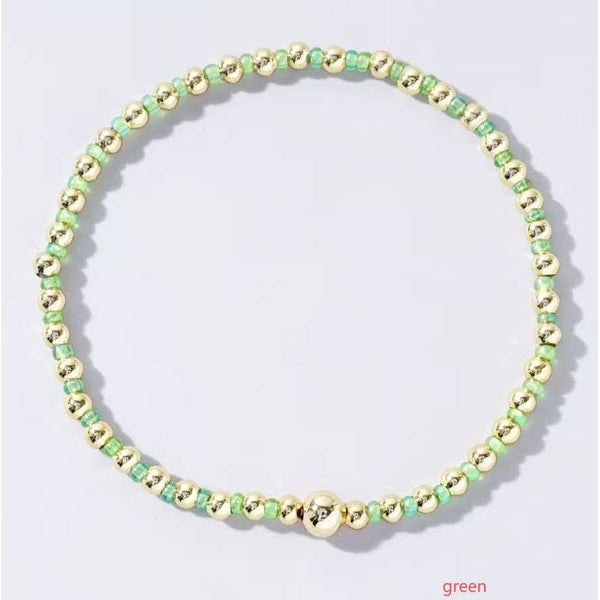 BOHO COLORFUL BALL BEADED BRACELET
