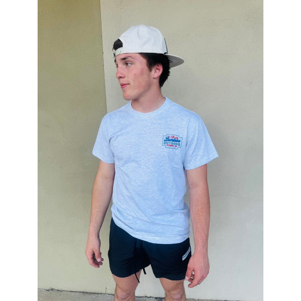 Burlebo Short Sleeve T-Shirt - Mountain Range - Ash Grey