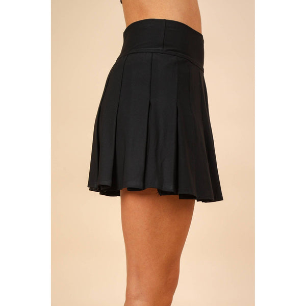 Activewear Pleated Skirt with Short Liner