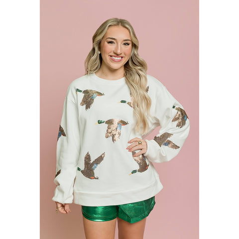 Mallard Sequin Sweatshirt