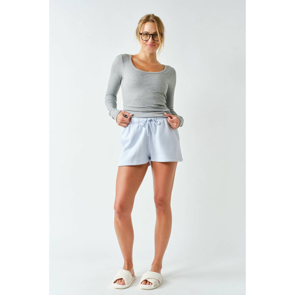 Cotton Blend Sweat Shorts