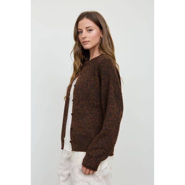 Leopard Button Down Cardigan