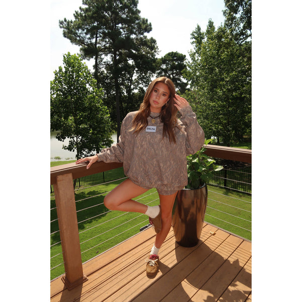 Delta Dark Camo Mockneck Short Set
