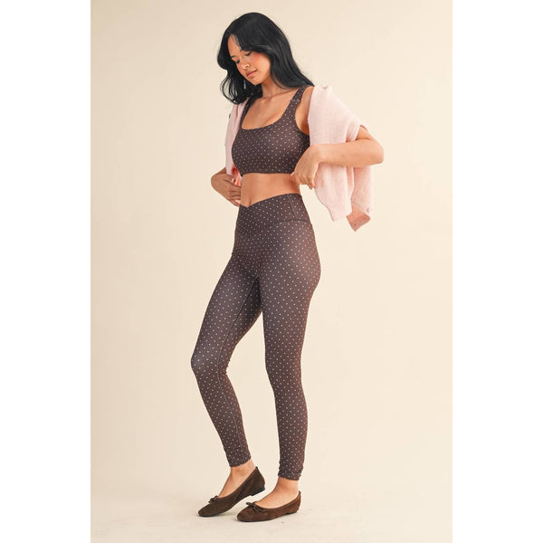 KIMBERLY C - Polka Dot Print Ruched Bra Top by KIMBERLY C