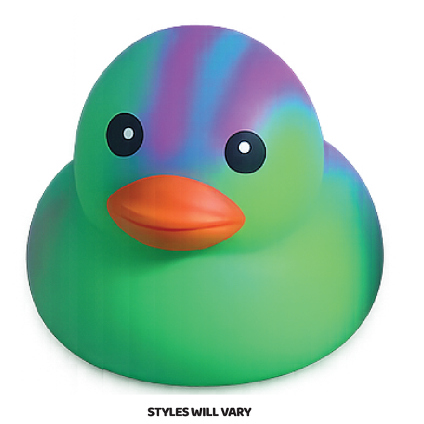 Novelty Brands - Fun Doh MEGA 5" Tie Dye Duck Squishy Toy - 8/Display