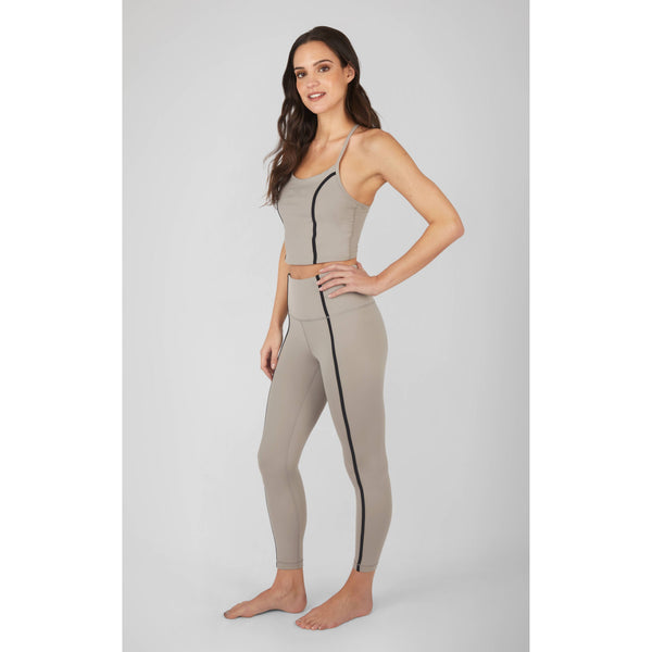 Contrast Crop Bra Tank and Ankle Leggings