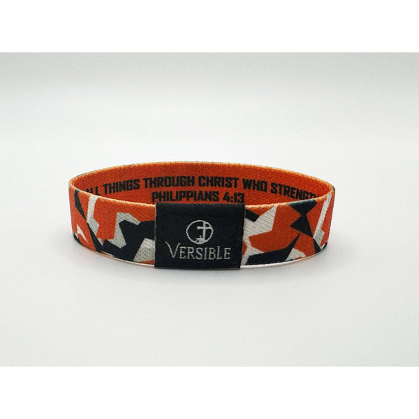 Versible - Team Camo / Philippians 4:13 Wristband