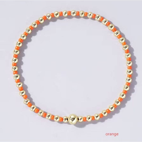 BOHO COLORFUL BALL BEADED BRACELET