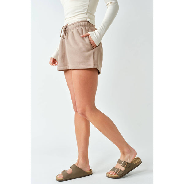 Cotton Blend Sweat Shorts