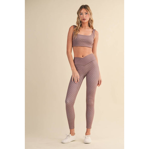 KIMBERLY C - Polka Dot Print Ruched Bra Top by KIMBERLY C