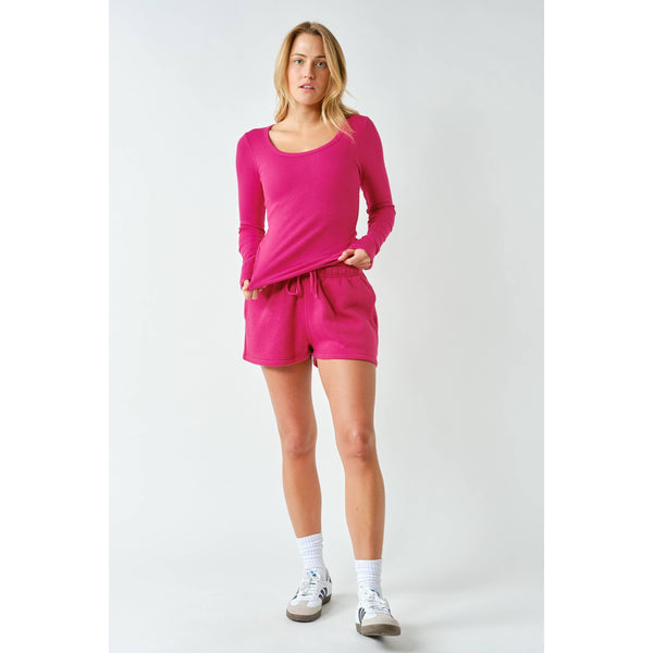 Cotton Blend Sweat Shorts