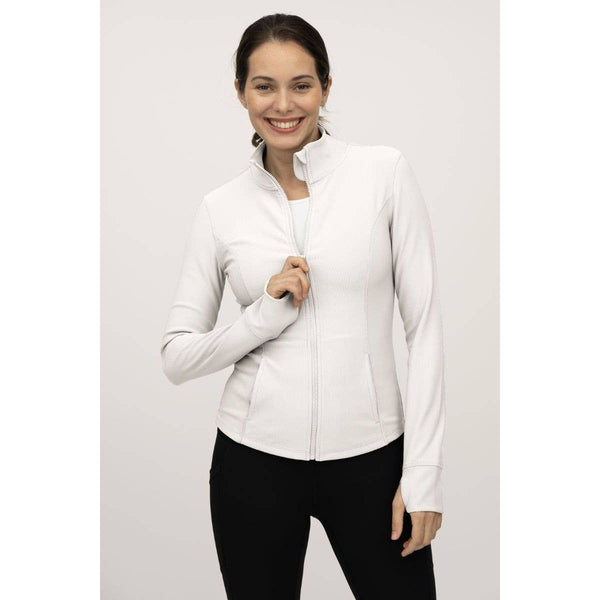 Ribbed Full Performance Full Zip Jacket