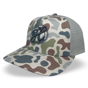 Huck Outdoors - Center Logo - Brackish Camo