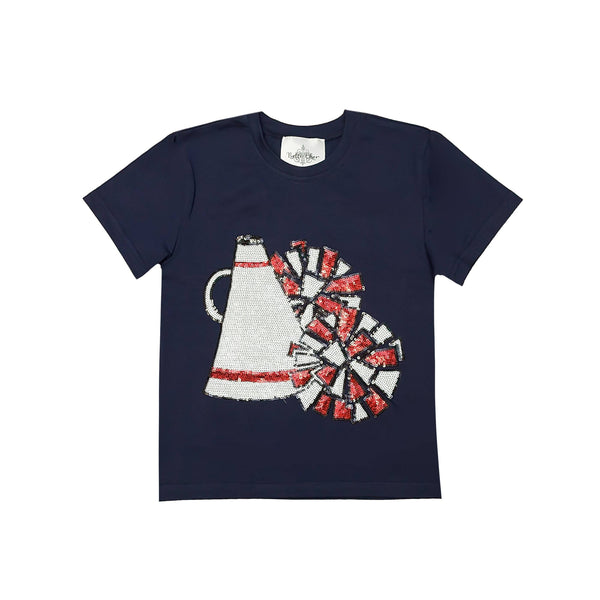 Belle Cher - Kids' Megaphone Shirt - Navy and Red