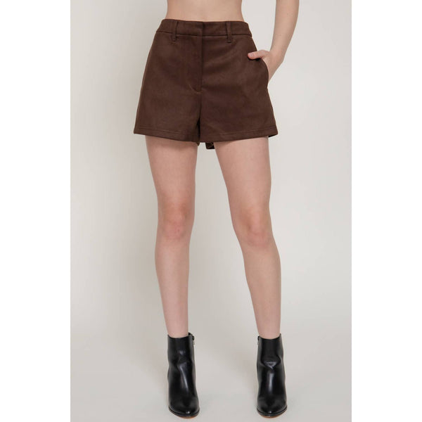 Faux Suede Shorts