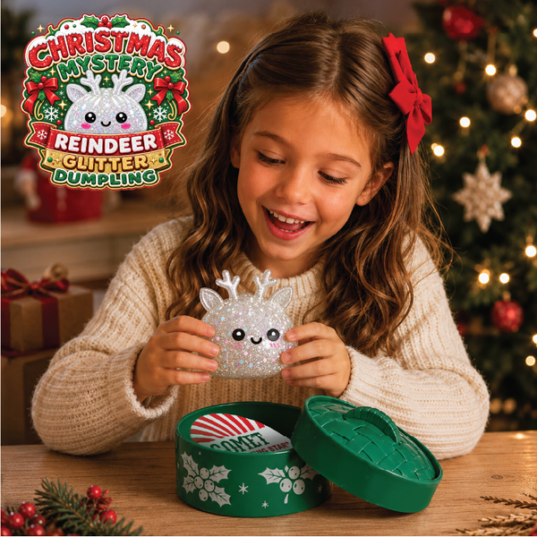 Novelty Brands - Fun Doh Christmas Mystery Reindeer Dumpling Squishy Toy