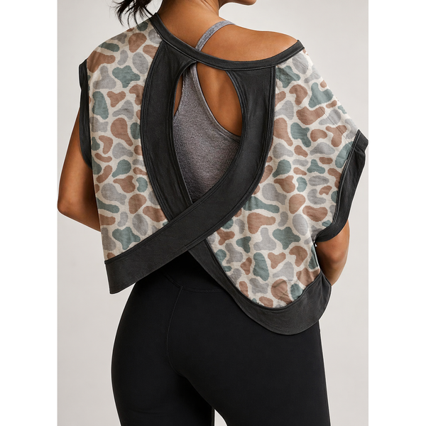 Camo Cross-Back Shirt