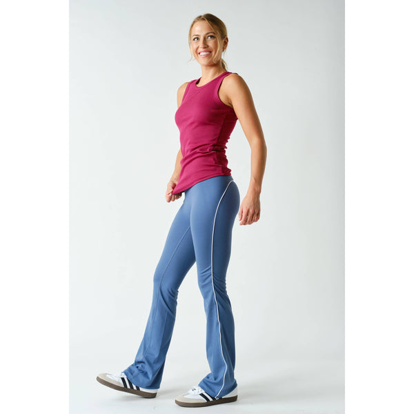 Mono B - Essential Micro-Ribbed Athleisure Tank Top