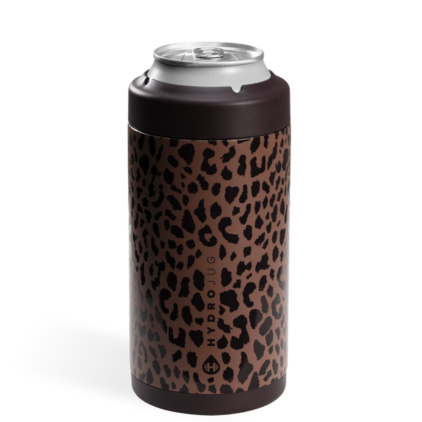 HydroJug - Brown Leopard HydroJug 16 oz Can Cooler