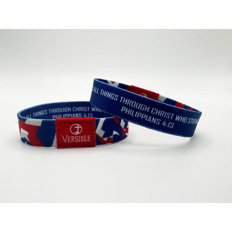 Versible - Team Camo / Philippians 4:13 Wristband