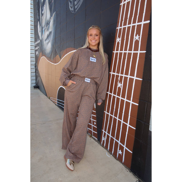 Delta Tiger Mockneck and Pant Set