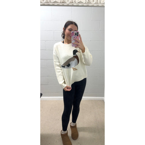 Mallard Duck Knit Sweater