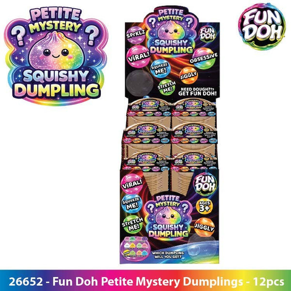Novelty Brands - Fun Doh Petite (Mini) 2.5" Mystery Dumpling Squishy Toy