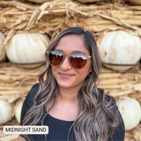 DAX Eyewear - Midnight - Women's Polarized Medium Horn Sunglasses