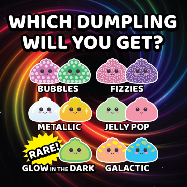 Novelty Brands - Fun Doh Mystery Dumpling Squishy Toy | 12-Piece Display