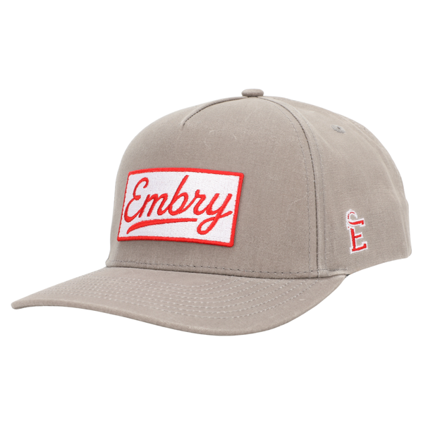 Gray Waxed Canvas - Logo Patch hat