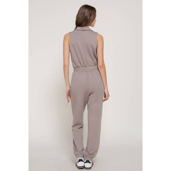 Sleeveless Scuba Jumpsuit