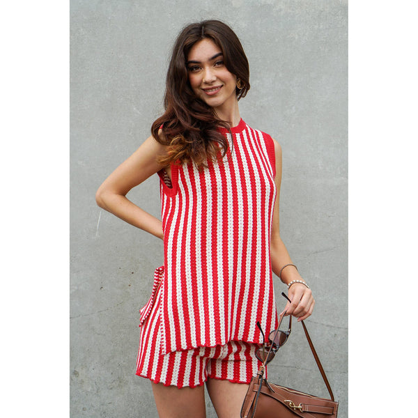 Coastal Stripe Knit Tank