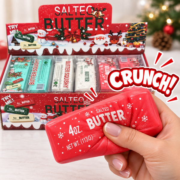 GS Wholesale (Formerly Known as Gypsy Soul) - Holiday Salted Butter Squishy — Crunchy Butter ASMR Squeeze